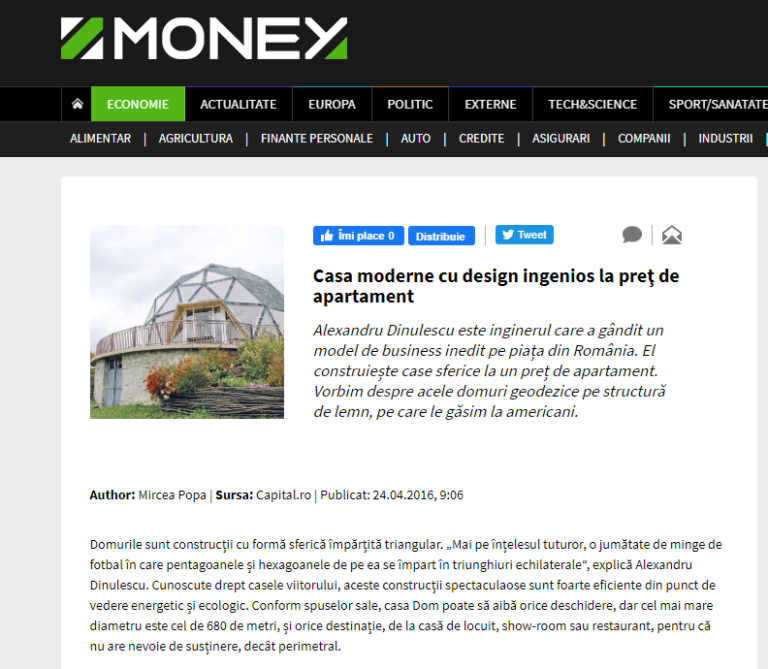 Money.ro – Case moderne cu design ingenios la preţ de apartament