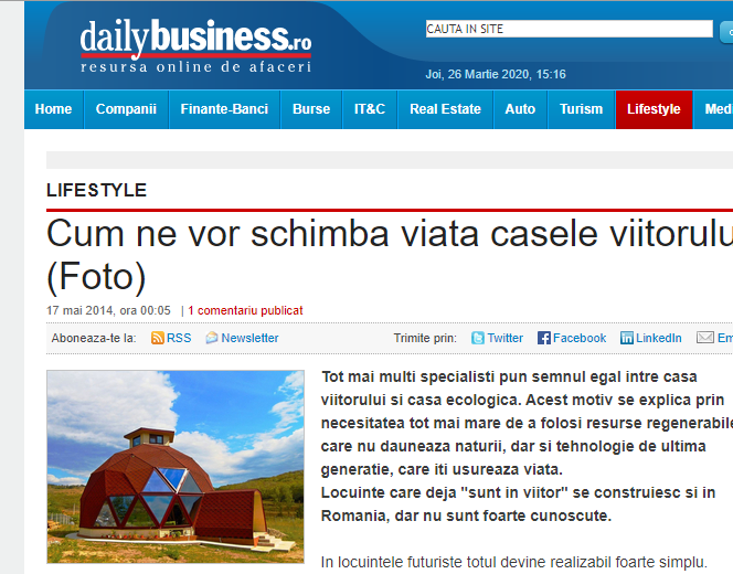 Dailybusiness.ro – Cum ne vor schimba viata casele viitorului